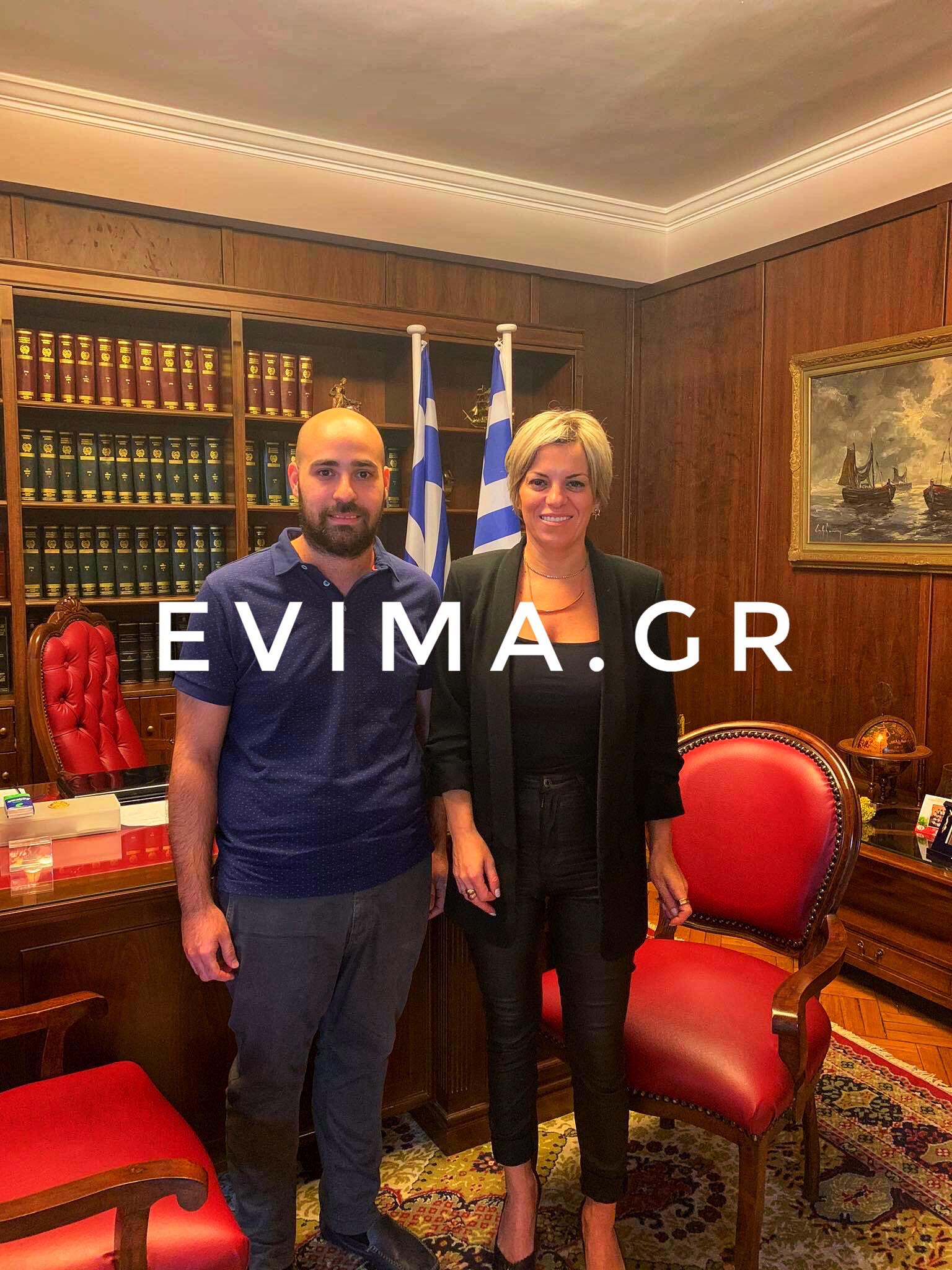 Τσοκάνης-Ευχαριστώ την Ευβοιώτισσα γ.γ. Αντεγκληματικής Πολιτικής για το ενδιαφέρον της για τη νεολαία και για το Νομό