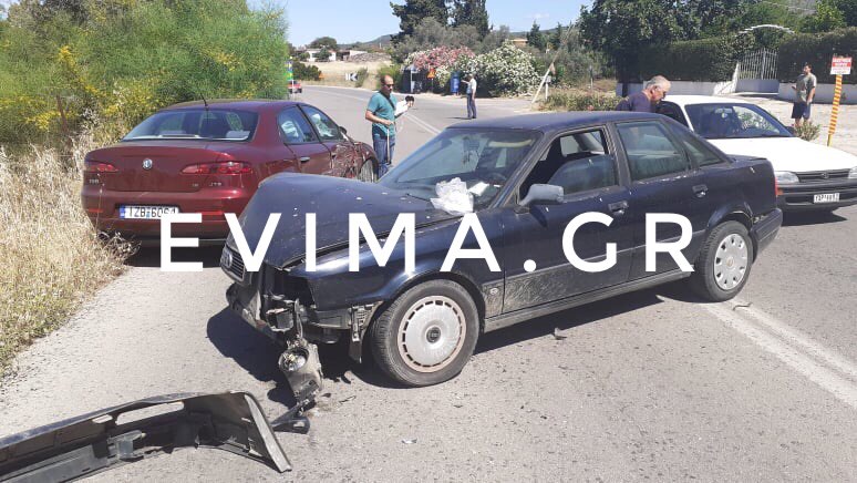 Εύβοια: Αποκλειστικές εικόνες από το τροχαίο στο δρόμο Ερέτριας Βασιλικού