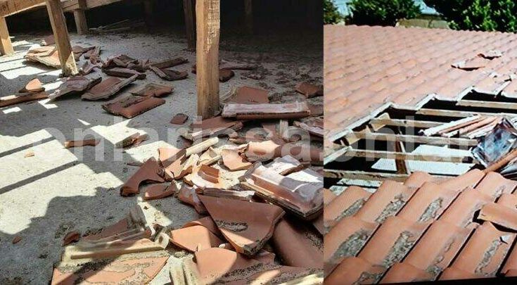 Απίστευτο:Αεροσκάφος σκόρπισε πανικό και ξήλωσε σκεπή σπιτιού σε χωριό της Λάρισας [photos]