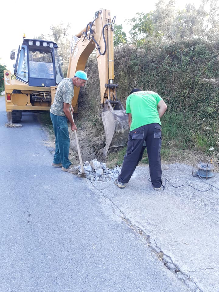 Κοινότητα Πύργου – Συνέχεια εργασιών με την δημιουργία τεχνικού ομβρίων υδάτων και τσιμεντοστρωση