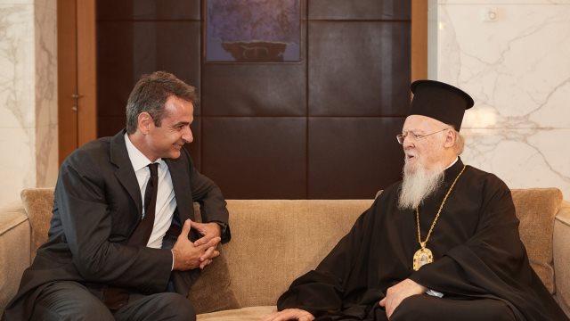 Τηλεφωνική επικοινωνία Μητσοτάκη με τον Οικουμενικό Πατριάρχη Τηλεφωνική επικοινωνία Μητσοτάκη με τον Οικουμενικό Πατριάρχη