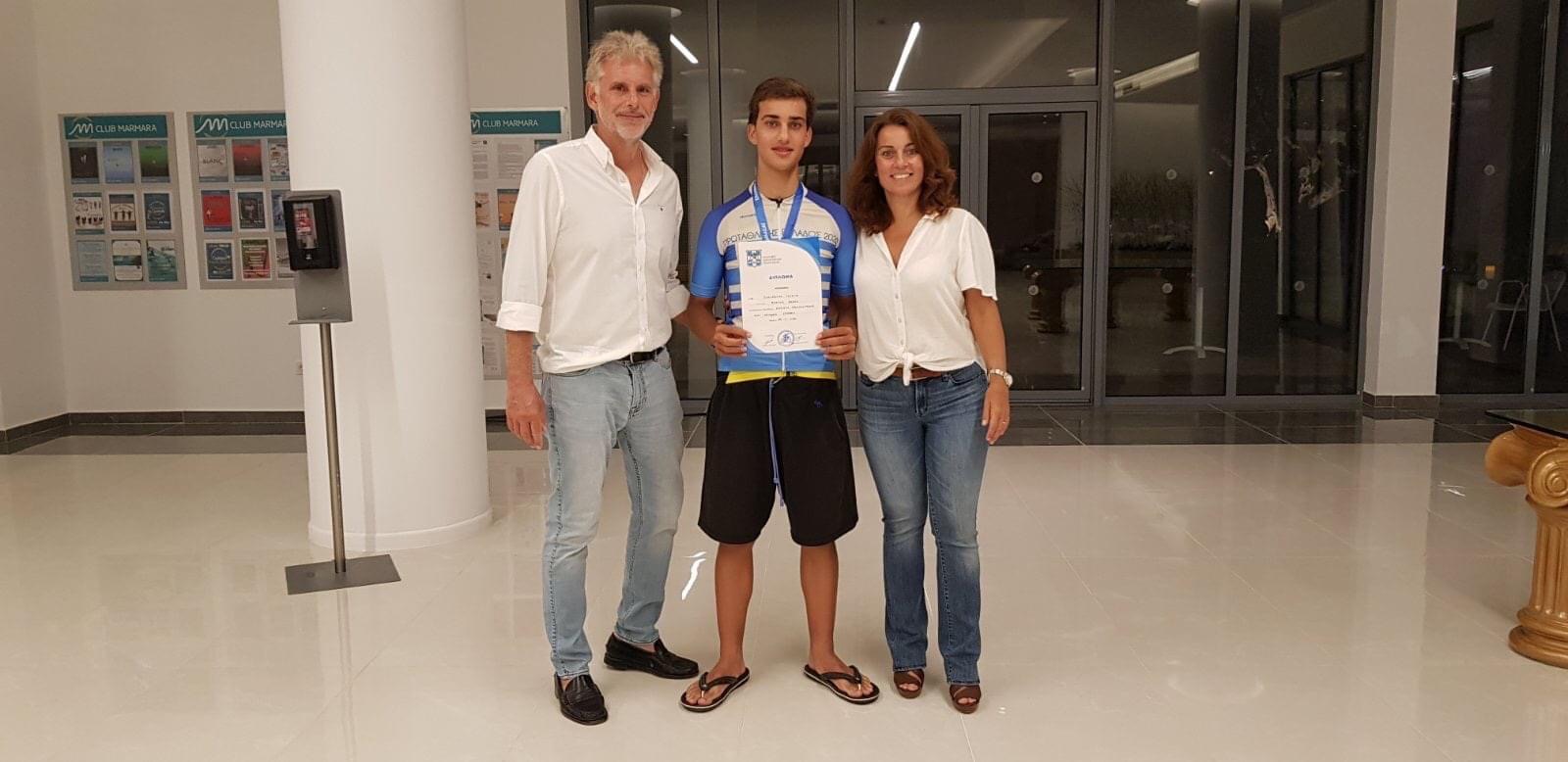 Χρυσό μετάλλιο ο γιος του Σπύρου Πνευματικού στο Πανελλήνιο Πρωτάθλημα Ποδηλασίας Εφήβων