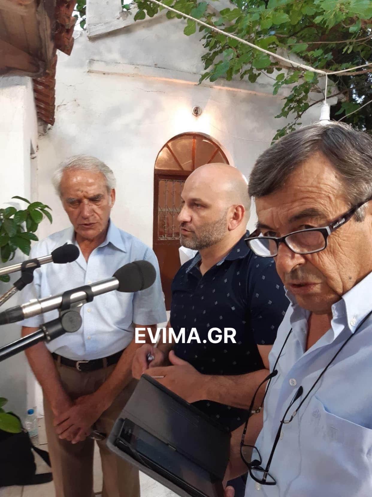 Στον Μέγα Εσπερινό στον Προφήτη Ηλία Ν. Αρτάκης ο Πάνος Καραμούζης
