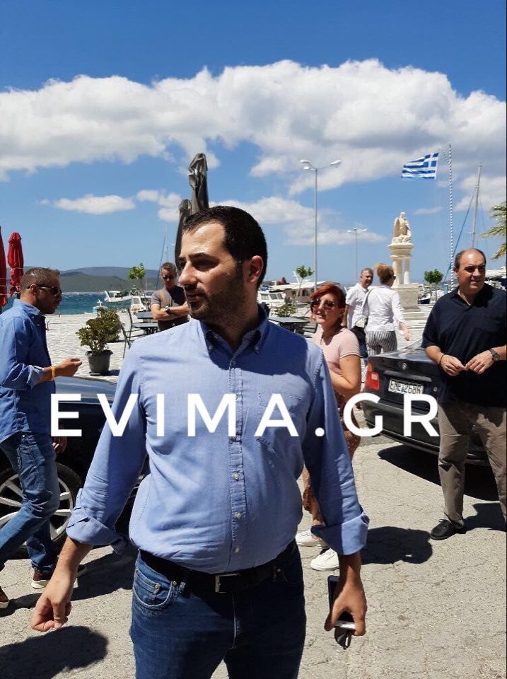 ΤΩΡΑ-Στο Μαρμάρι Ευβοίας ο Φάνης Σπανός για την επίβλεψη των έργων της περιφέρειας -Αποκλειστικές εικόνες