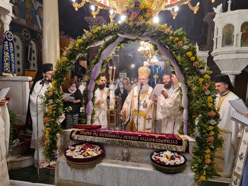 Προεόρτια Ιερά Αγρυπνία στο Ιερό Προσκύνημα Παναγίας Φανερωμένης Νέας Αρτάκης