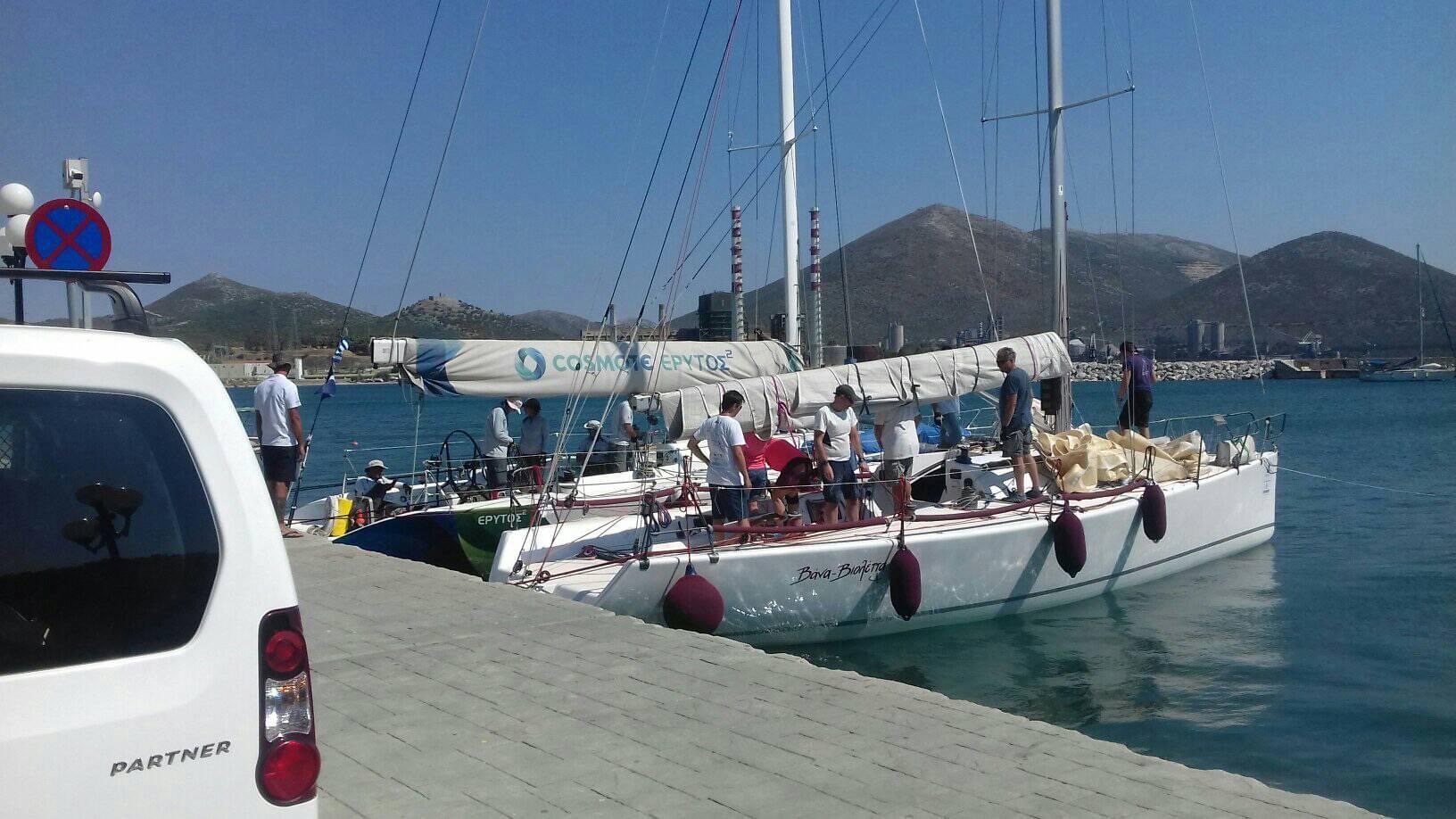 Κάραβος Αλιβερίου: Έφτασαν τα πρώτα σκάφη της Νήσος Εύβοια Regatta 2020 [εικόνες]