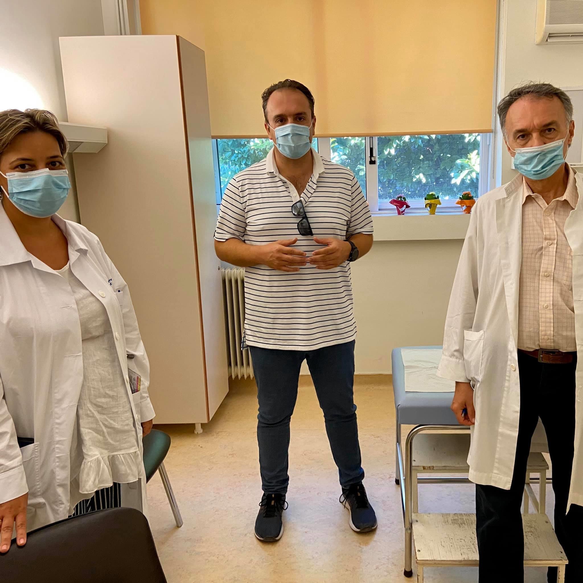 Επίσκεψη του δήμαρχου Ιστιαίας Αιδηψού στο Κέντρο Υγείας [εικόνες]