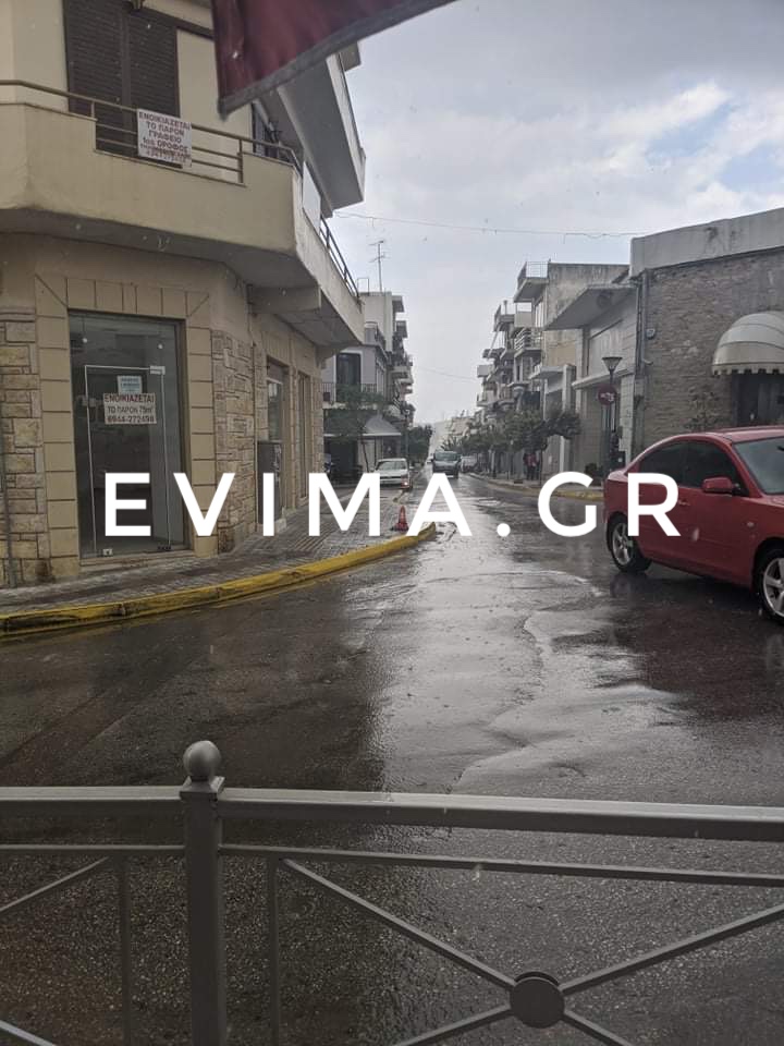 Αλιβέρι: Καταιγίδα έπληξε την περιοχή (Εικόνες)