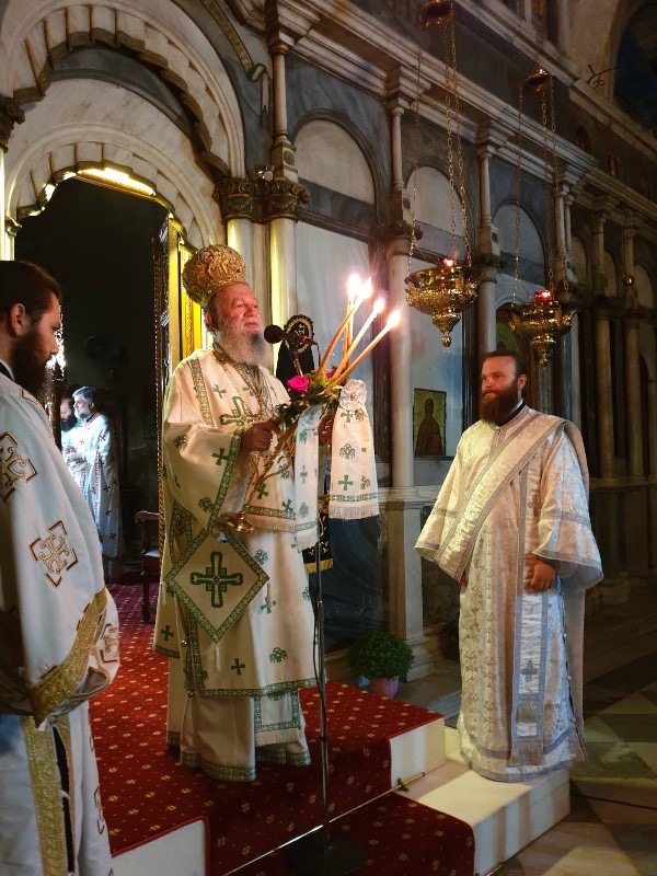 Η εορτή της προόδου του Τιμίου Σταυρού στην Ιερά Μητρόπολη Χαλκίδος