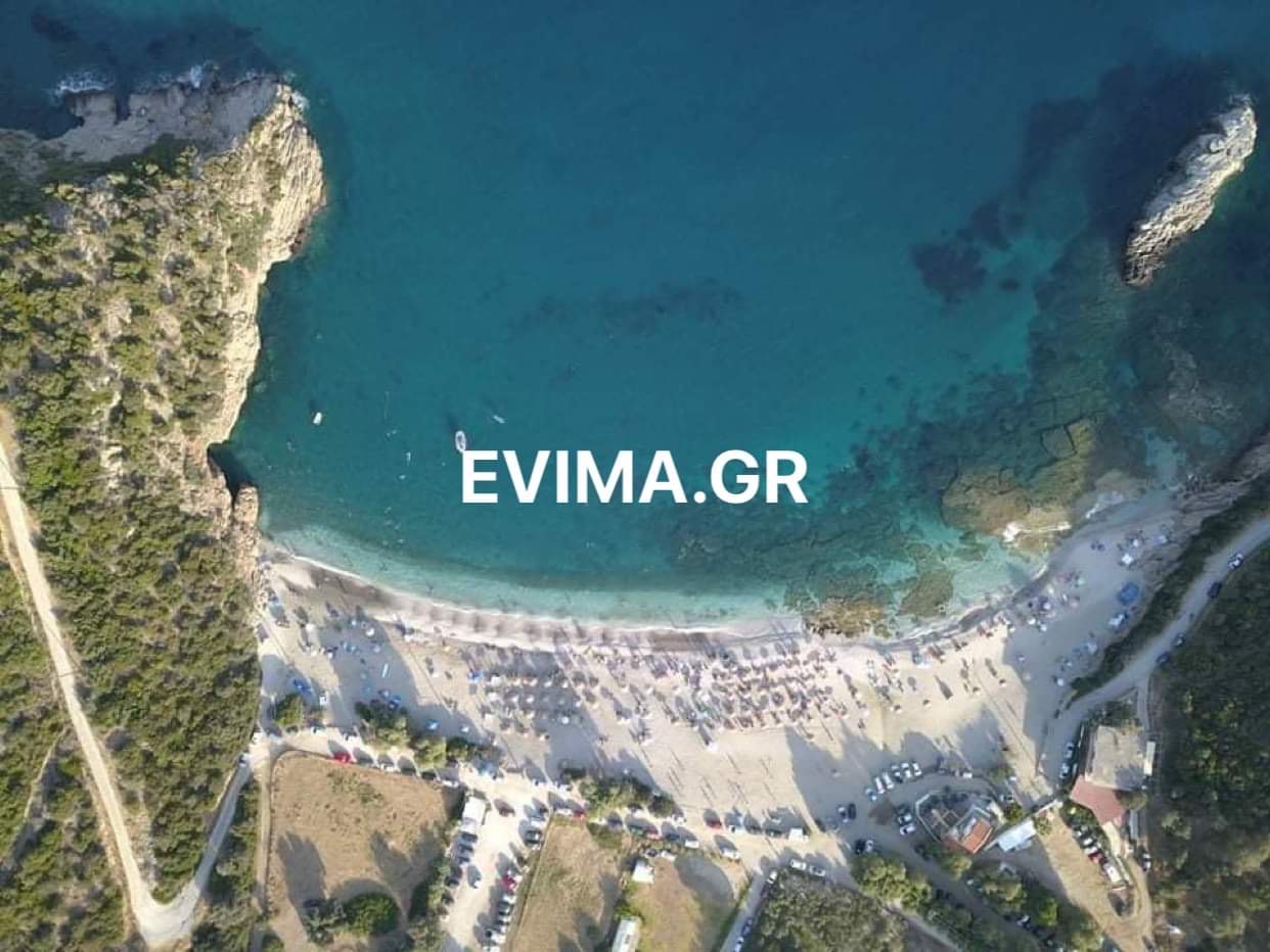 Εκπληκτικό βίντεο και εικόνες από ψηλά στην παραλία Λιμνιώνας στη Νότια Εύβοια
