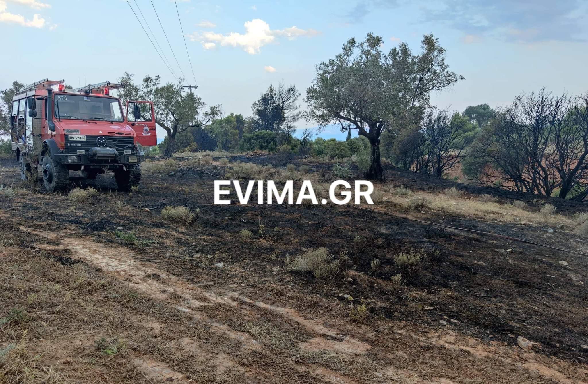 Πυρκαγιά στην Ριτσώνα - Άμεση η κινητοποίηση της Πυροσβεστικής