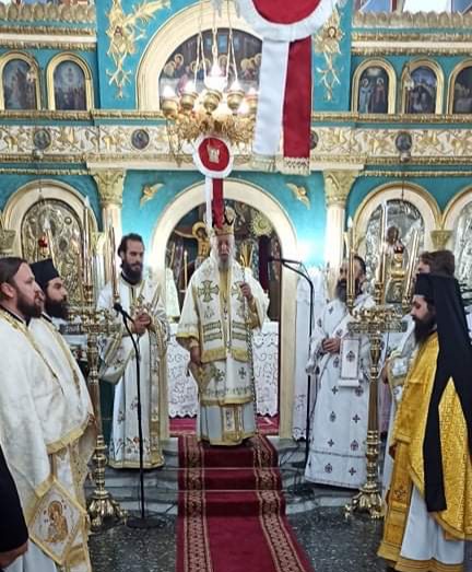 Αρχιερατική Θεία Λειτουργία στον Ι.Ν Μεταμορφώσεως του Σωτήρος Κουστουμάλου – Αλιβερίου