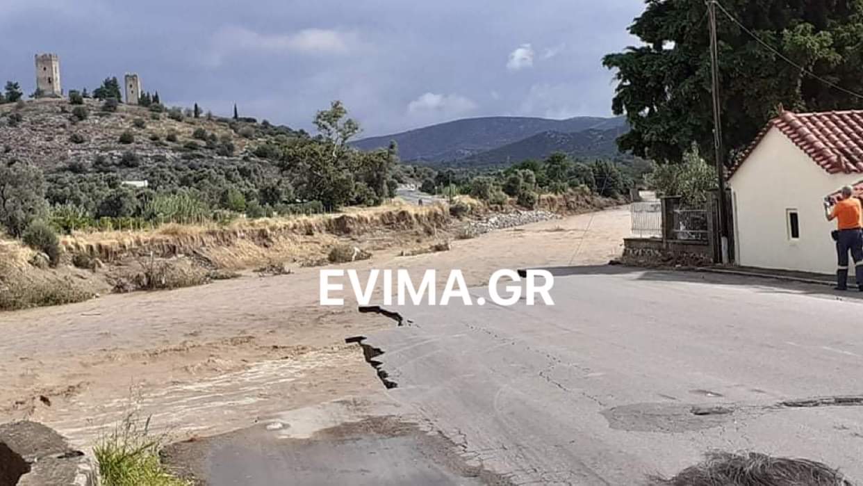 Εύβοια:Αποκαταστάθηκε η κυκλοφορία στην Ε.Ο. Χαλκίδας-Αιδηψού- Κλειστός ο δρόμος στο Βασιλικό