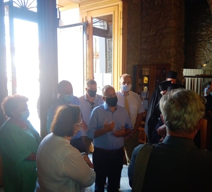 Στη Χαλκίδα η Υπουργός Πολιτισμού συνοδευόμενη από τον Θανάση Ζεμπίλη