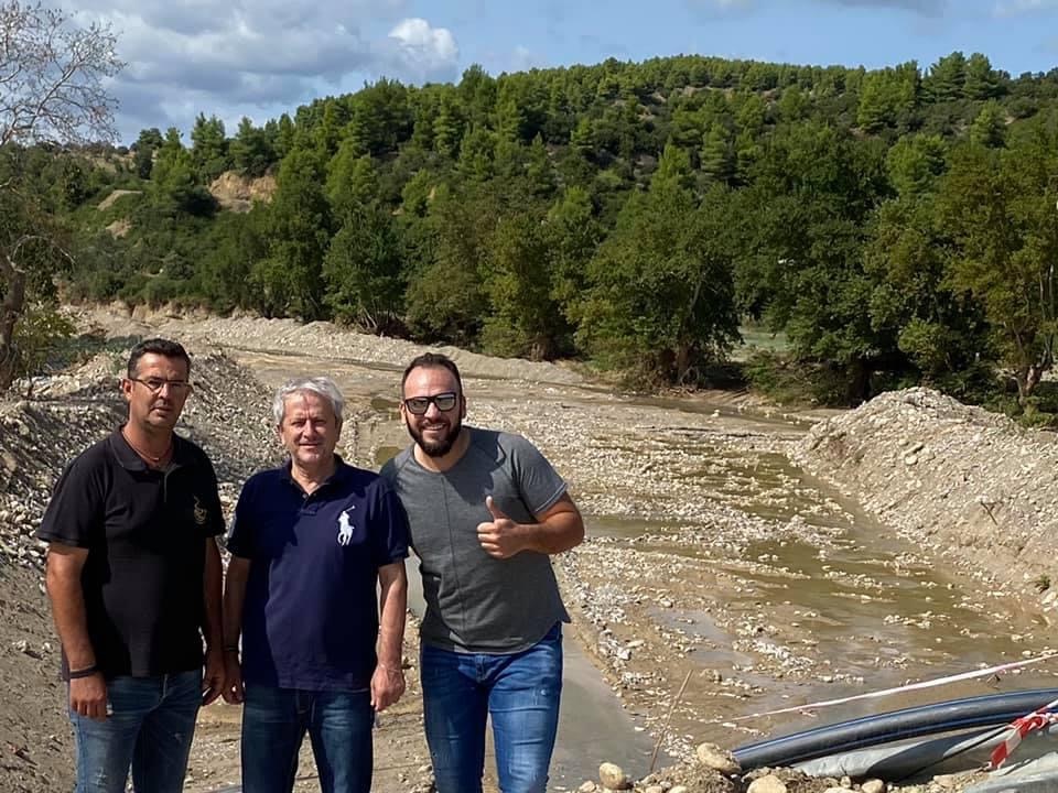 Με τον πρόεδρο και τον αντιπρόεδρο του Πούρνου ο Γαλάνης-Τι είπε για τα έργα στον ποταμό Λήλαντα