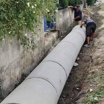 Κατασκευή νέου αποχετευτικού δικτύου ομβρίων στην είσοδο της Ιστιαίας [εικόνες]