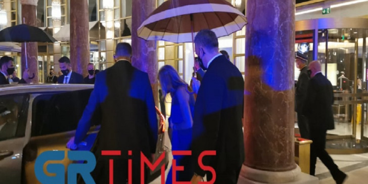 Σε ξενοδοχείο της Θεσσαλονίκης δείπνησαν Κυρ. Μητσοτάκης και Μαρέβα μετά τη βράβευση-Ποιοι βρέθηκαν μαζί τους [βίντεο]