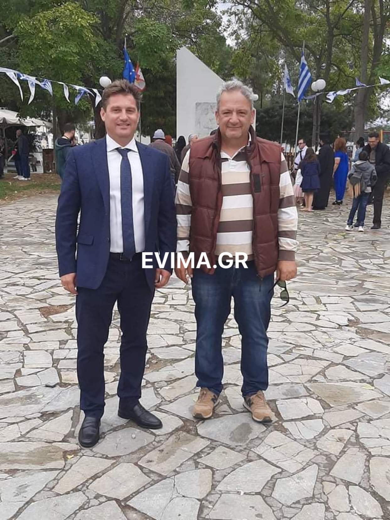 Τσώκος και Δασκαλάκης στην Ερέτρια την 28η Οκτωβρίου