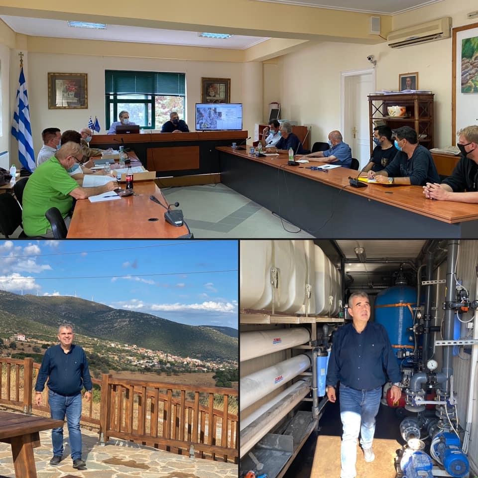 Συνάντηση Ραβιόλου με τους μελετητές για σημαντικά έργα στον Δήμο Καρύστου