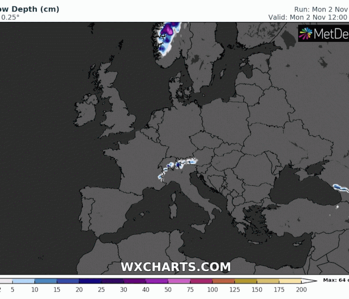 Καιρός: Απογοήτευση! Τρομάζει ο χάρτης χιονοκάλυψης της Ευρώπης