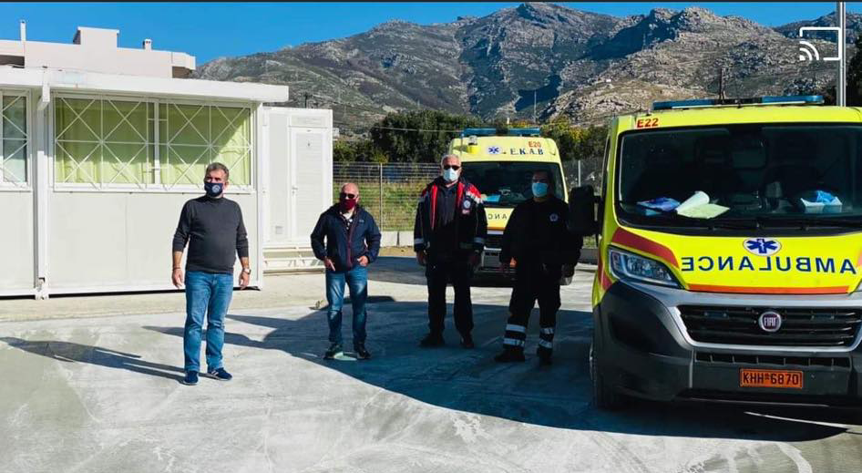 Δήμος Καρύστου: Ήταν όνειρο και το έκανε πραγματικότητα ο Ραβιόλος – Παρέδωσε χώρο στους διασώστες του ΕΚΑΒ [βίντεο]