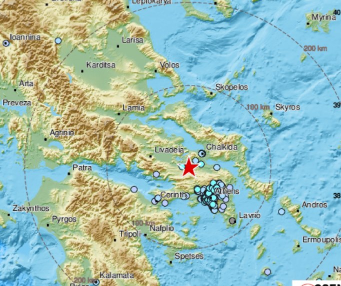 Σεισμός 4,5 Ρίχτερ στη Θήβα -Αισθητός και στην Εύβοια