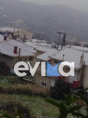 Κακοκαιρία Εύβοια: Διακόπηκαν τα μαθήματα στα σχολεία του Οξυλίθου λόγω χιονιού [εικόνες]