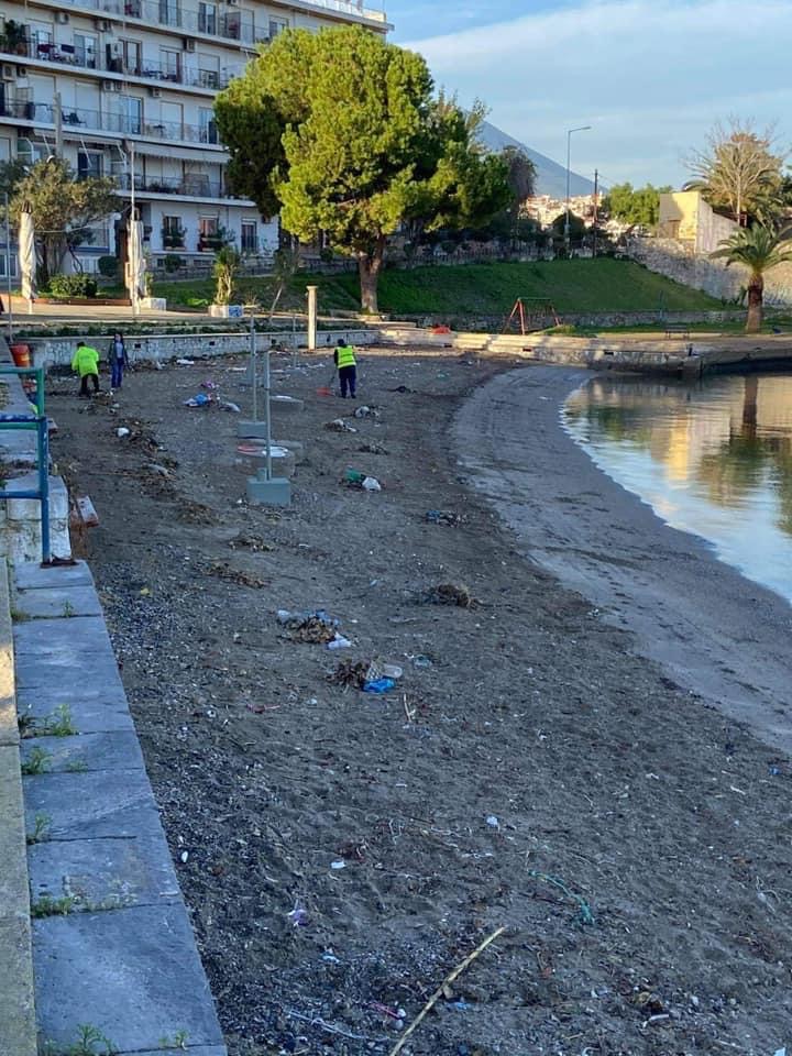 Χαλκίδα: Σε Σουβάλα και Βούρκο τα συνεργεία καθαρισμού [εικόνες]