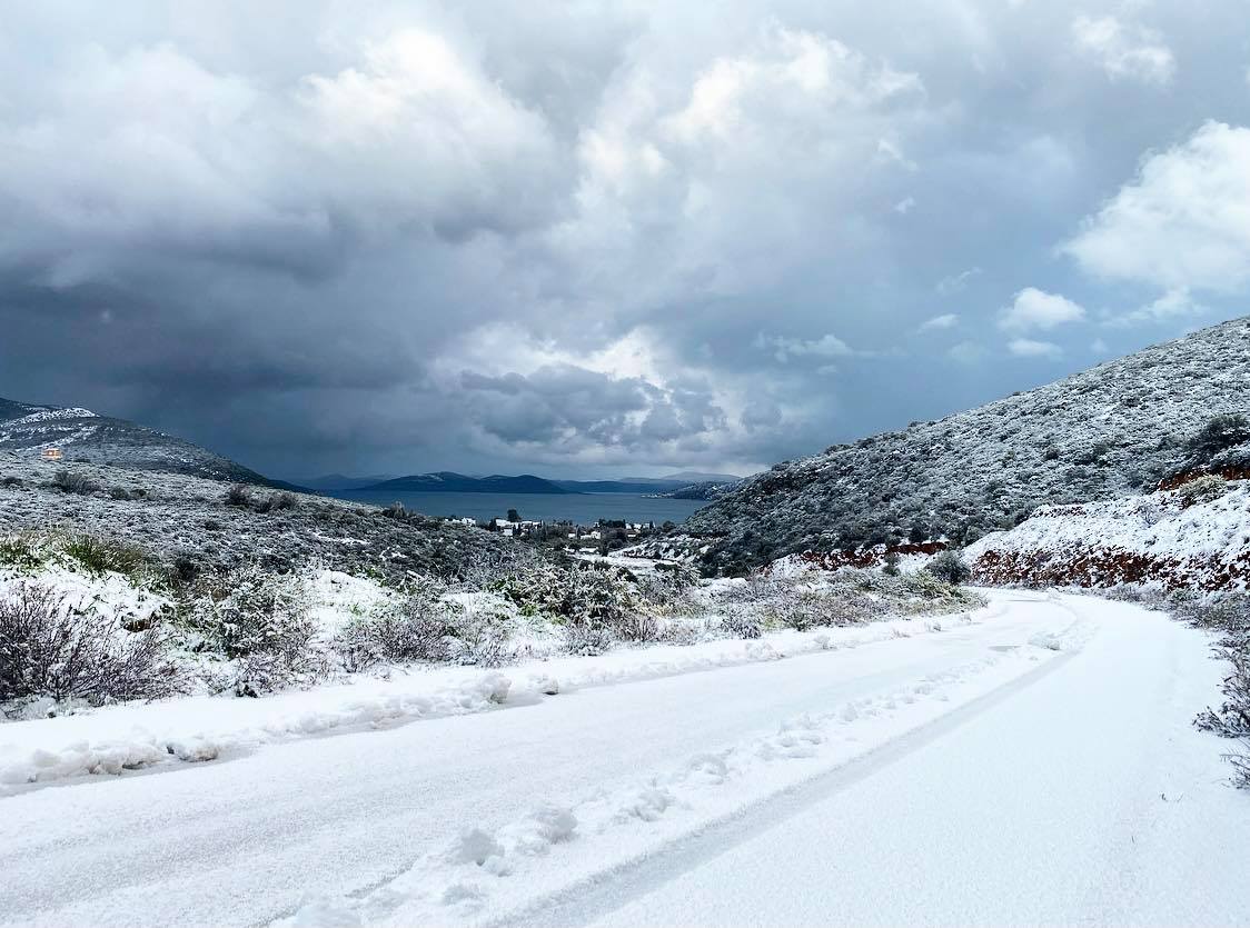 Κακοκαιρία Μήδεια: Χιόνια και σήμερα στην Εύβοια – Δείτε σε ποιες περιοχές