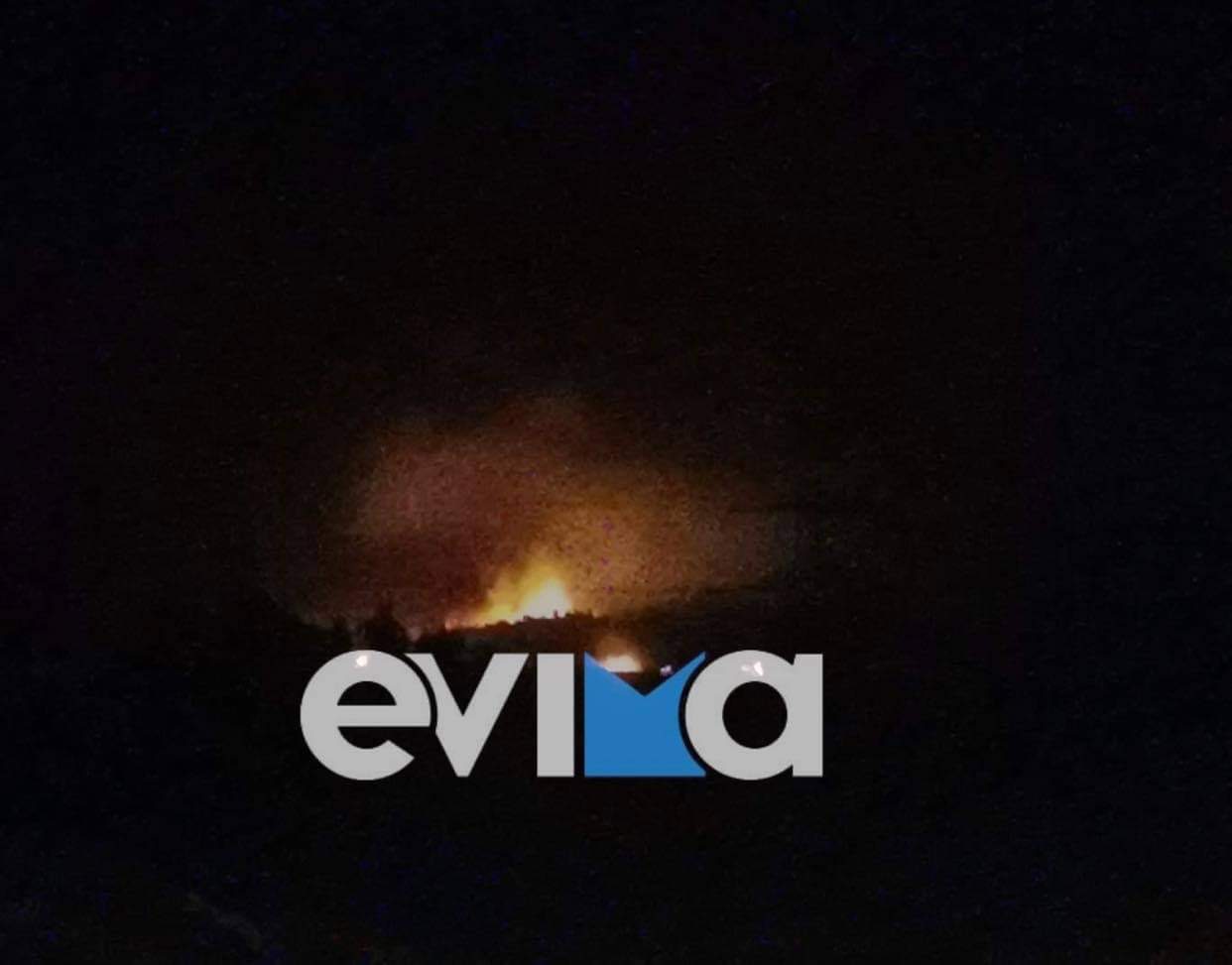 Εύβοια: Μεγάλη φωτιά στο λιγνιτωρυχείο Αλιβερίου