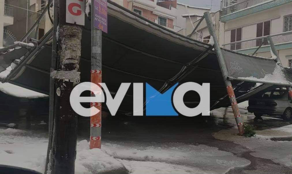Κακοκαιρία «Μήδεια»: Μεγάλες καταστροφές στο δήμο Χαλκίδεων – Ξηλώθηκαν στέγες (Εικόνες)