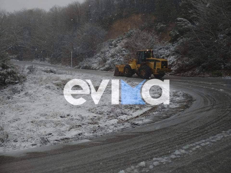 Κωστόπουλος στο evima: Που χιονίζει τώρα στην Εύβοια – Ποια είναι η κατάσταση στο Νομό [εικόνες]