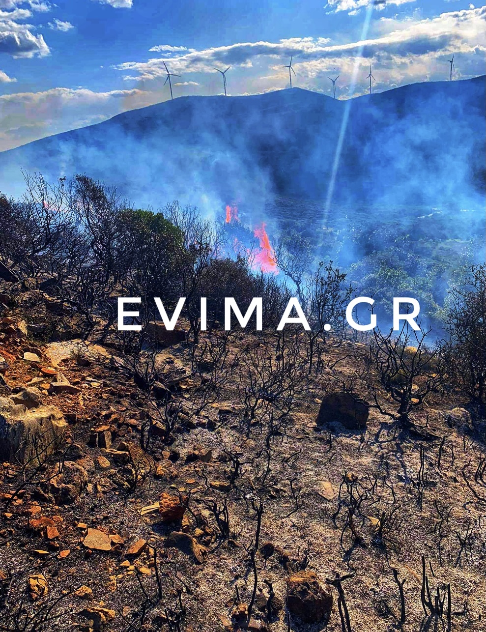 Εύβοια – Φωτιά στον Αλμυροπόταμο: Για εμπρησμό κάνουν λόγο οι πρώτες πληροφορίες [εικόνες]
