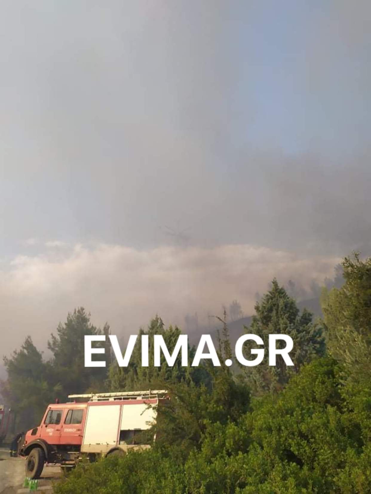 Εύβοια: Φωτιά κοντά σε σπίτι στο ρετσινόλακκο του Δήμου Μαντουδίου Λίμνης Αγίας Άννας