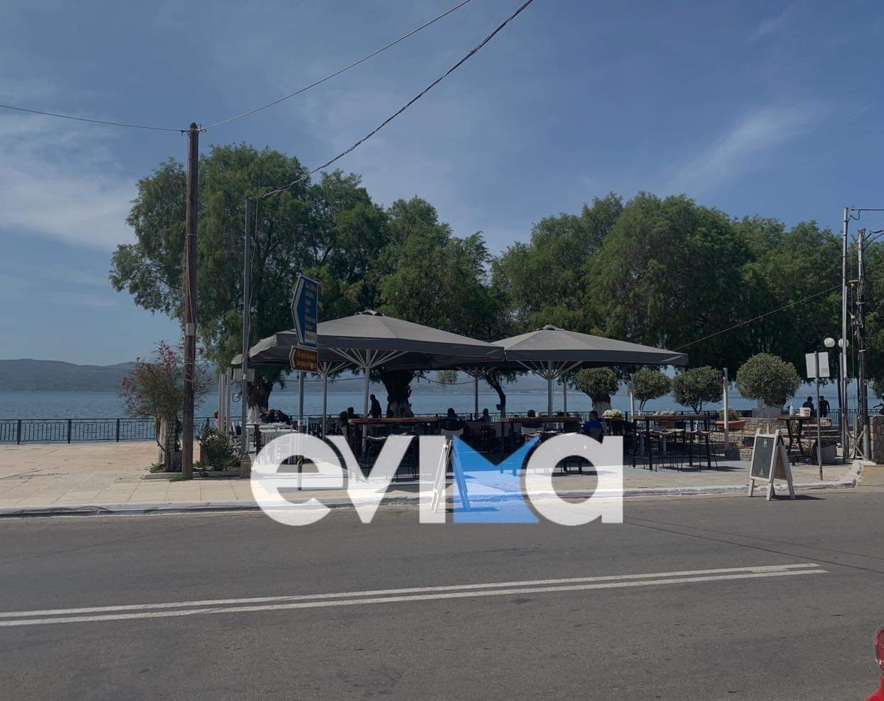 Εύβοια – Αμάρυνθος: Καφέ με θέα τον Ευβοϊκό κόλπο και με μέτρα για τον κορονοϊό [εικόνες]