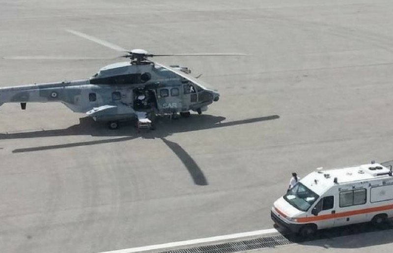 Επιχείρηση διάσωσης χειριστή κανό από Super Puma