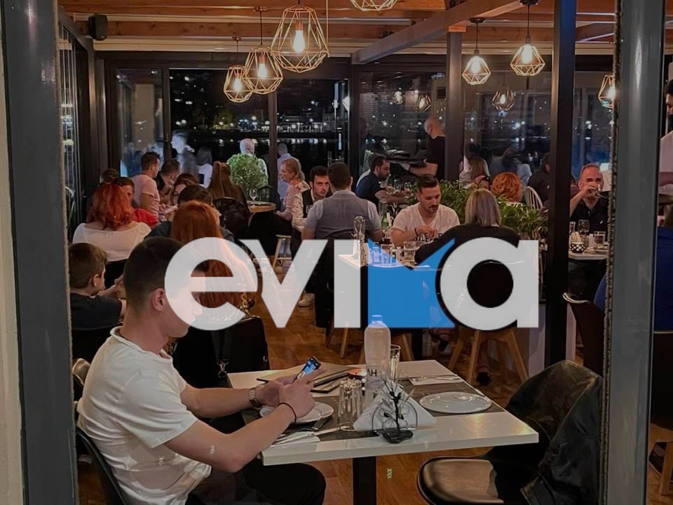 Ρεπορτάζ evima.gr: Γέμισαν με κόσμο τα μαγαζιά της Χαλκίδας το βράδυ του Σαββάτου