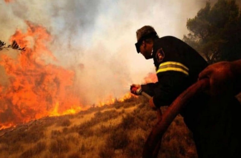 Φωτιά στην Αλυκή Θήβας