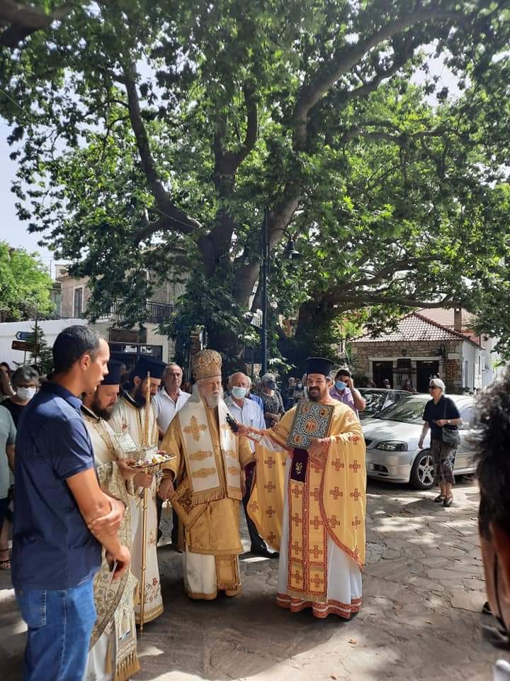 Ο Καρυστίας κ. Σεραφείμ στην γενέτειρα του