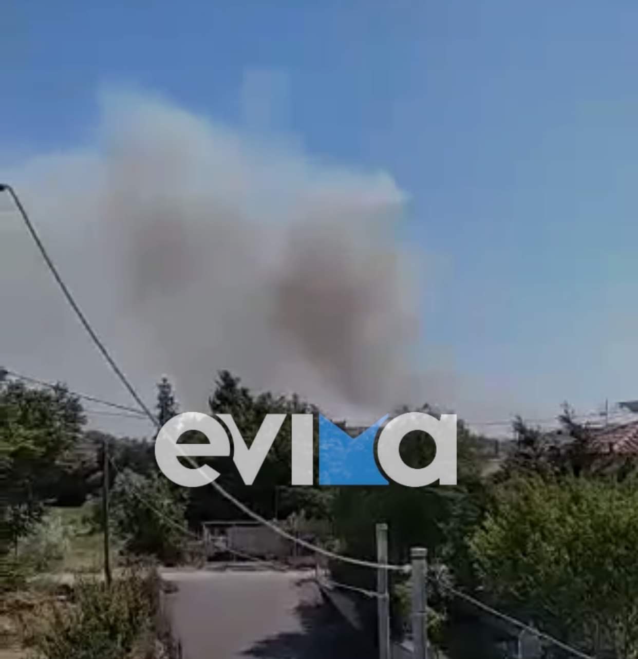 Εύβοια: Φωτιά στη Χαλκίδα κοντά σε σπίτια [εικόνες&βίντεο]