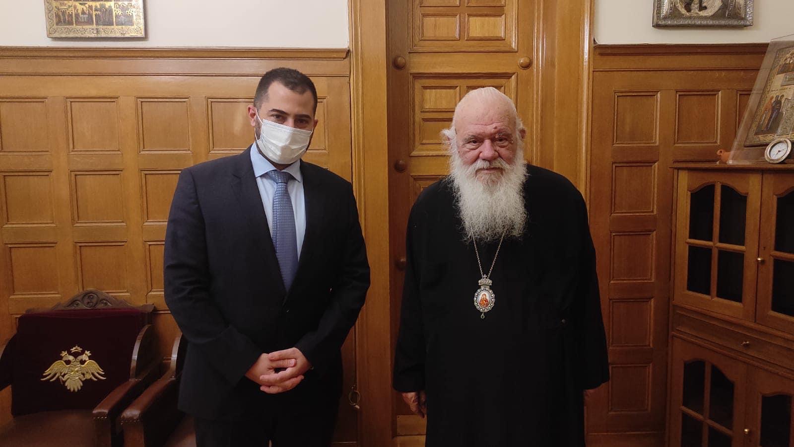 Τι συζήτησε ο Φάνης Σπανός με τον Αρχιεπίσκοπο Αθηνών και πάσης Ελλάδος