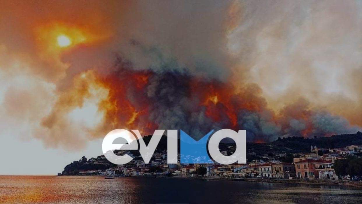 Εύβοια: Κόλαση φωτιάς στη Δάφνη – Απειλούνται χωριά – Εκεκνώθηκαν ξενοδοχεία