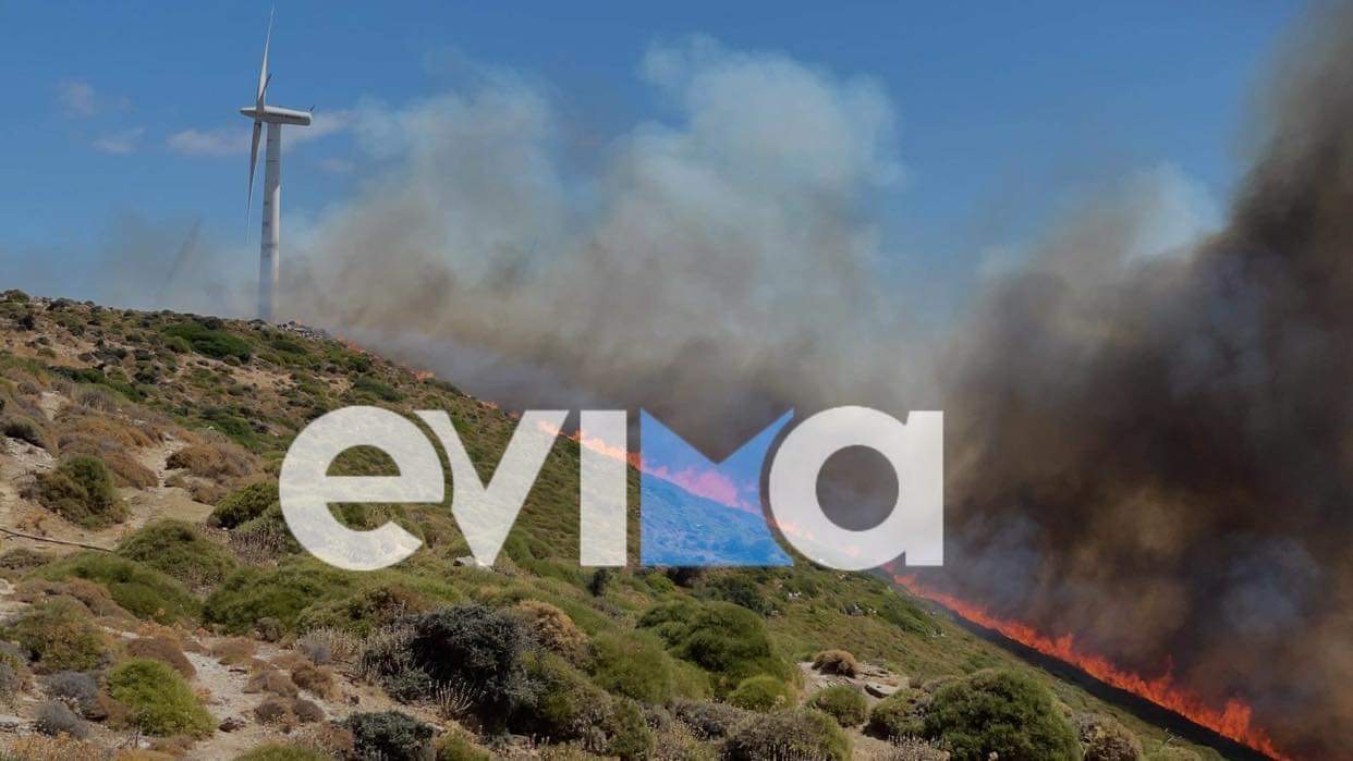 Φωτιά στην Εύβοια: Εκκενώνονται τα Μεσοχώρια
