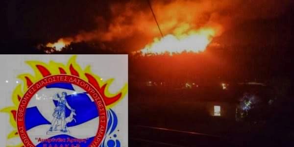 Εύβοια: Τρεις φωτιές από κεραυνό στον Δήμο Ερέτριας