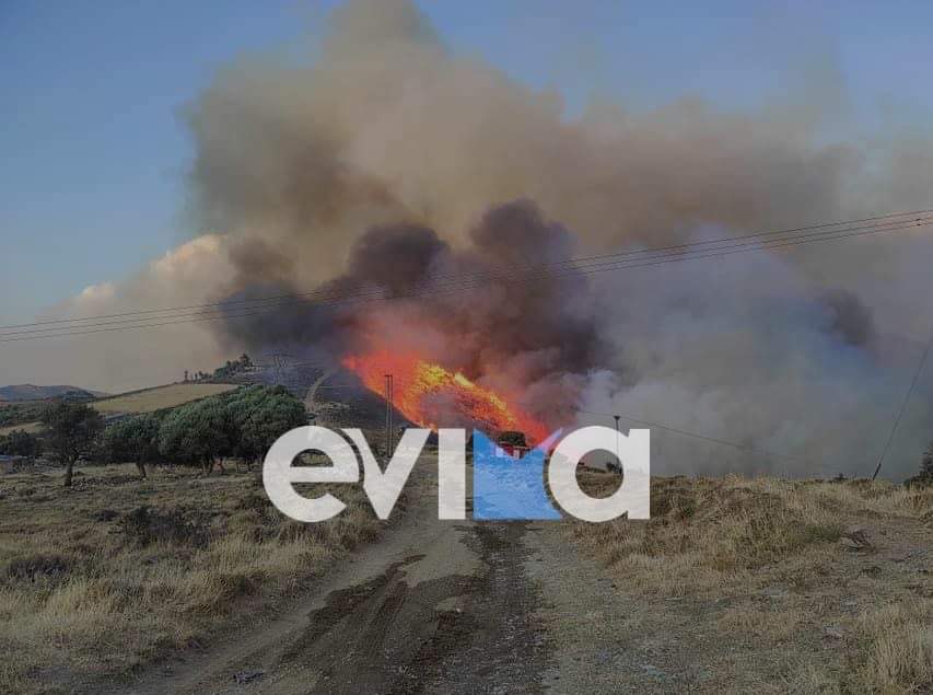 Φωτιά Μαρμάρι: Αναζωπύρωση ΤΩΡΑ στο Φυγιά