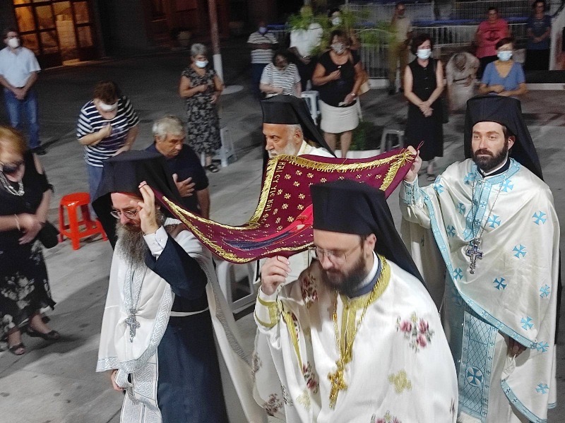 Προεόρτια Ιερά Αγρυπνία στο Ιερό προσκύνημα Παναγίας Φανερωμένης Ν. Αρτάκης