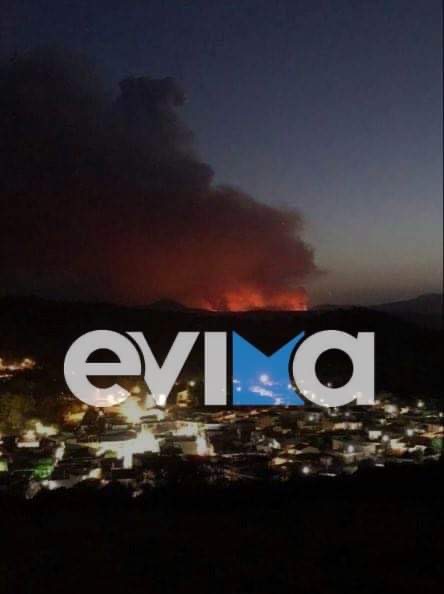 Εύβοια: Εφιαλτική νύχτα στη Λίμνη – Εκκενώθηκε και το χωριό Κουρκουλοί