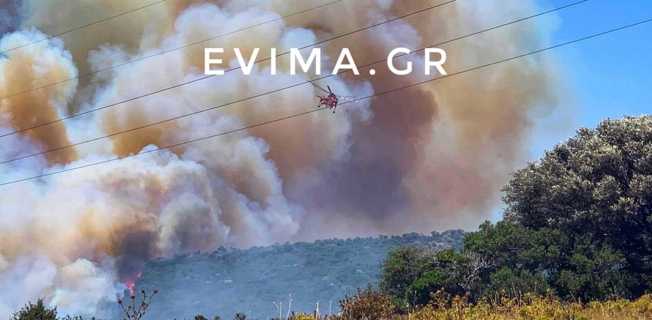 Φωτιά στην Εύβοια: Τι συμβαίνει με την πυρκαγιά – Γιατί δεν πετούν τα πυροσβεστικά αεροσκάφη