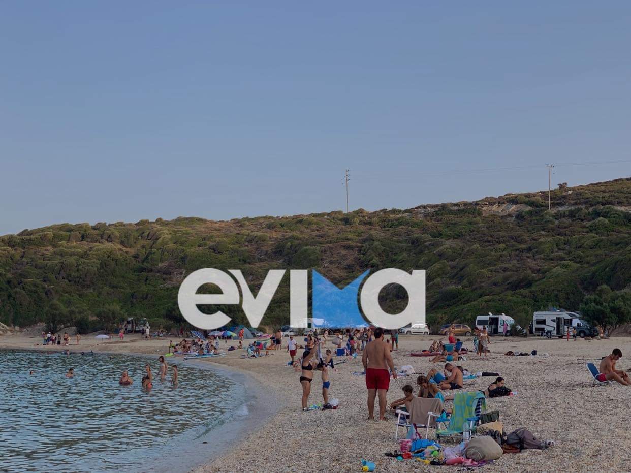 Νότια Εύβοια: Γέμισαν οι παραλίες λόγω των υψηλών θερμοκρασιών [εικόνες]