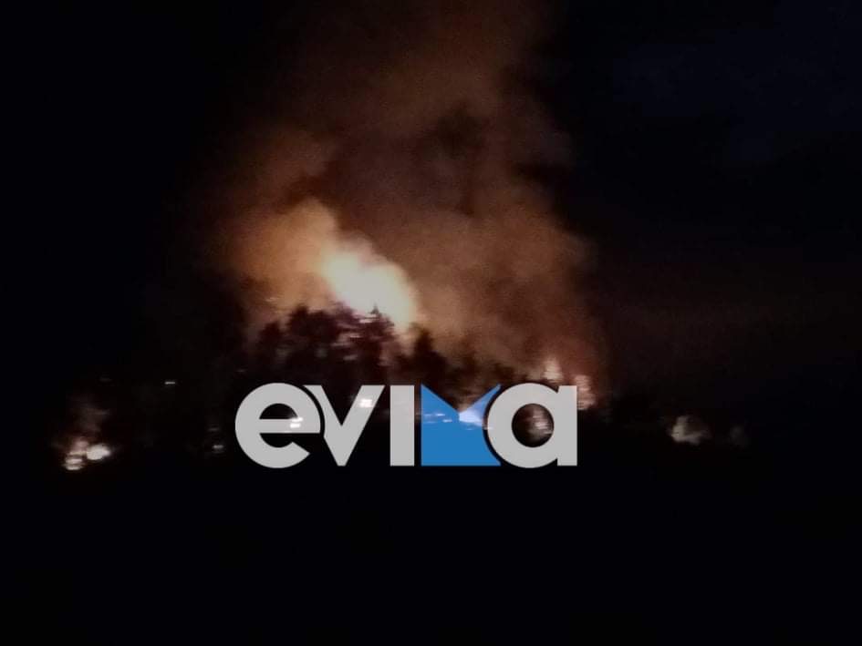 Φωτιά Εύβοια – Μαρτυρία: Η φωτιά θα περικυκλώσει την Ιστιαία – Είμαστε με τσουγκράνες στα χέρια